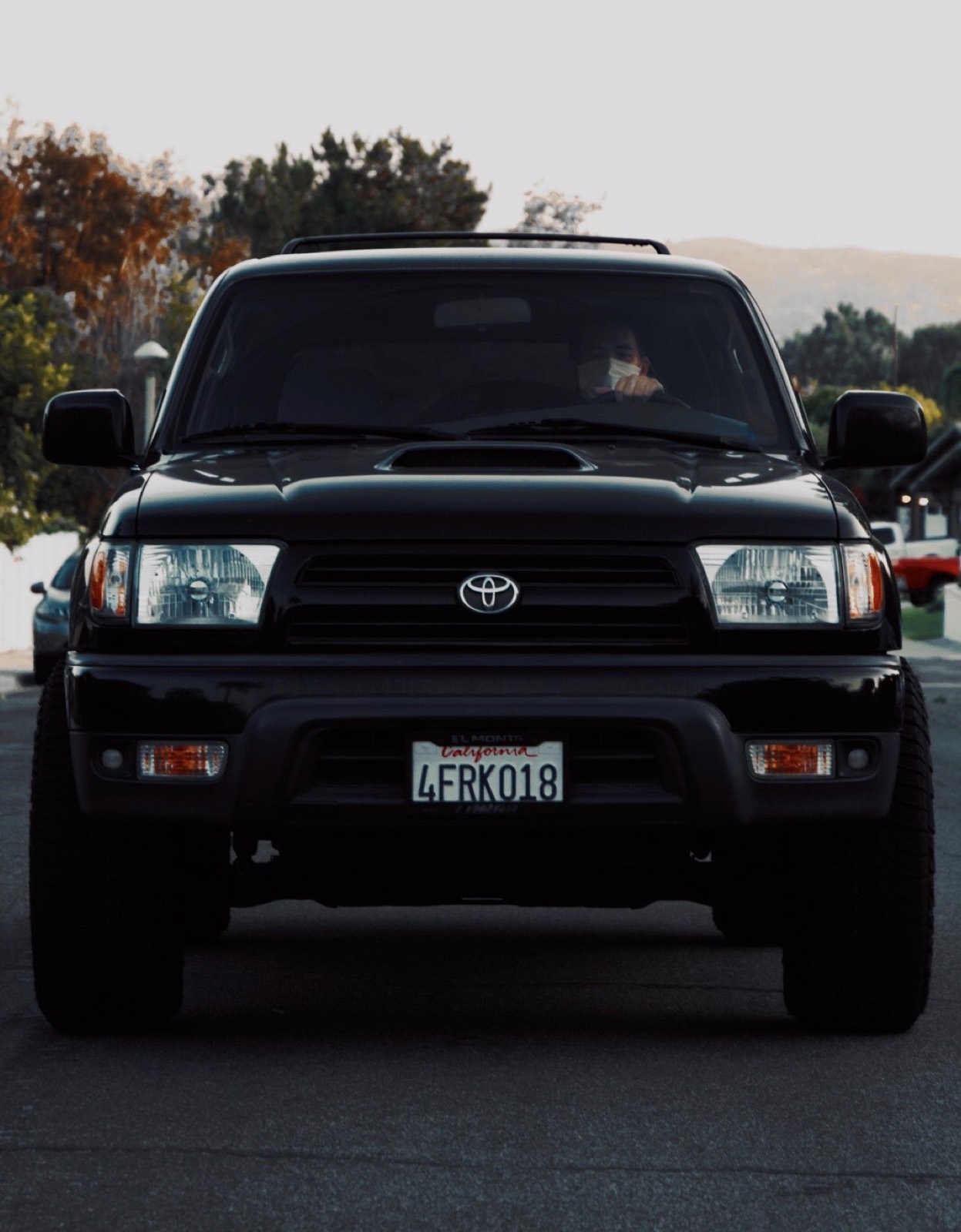 Toyota 4Runner photographed head on